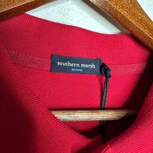 NWT Southern Marsh The Stonewall Polo‎ Red Sz 2X - Picture 5 of 9
